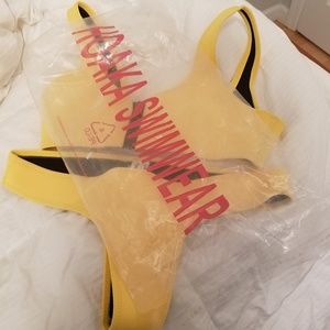 Brand new Hoaka Swimwear Jo-Yellow bikini